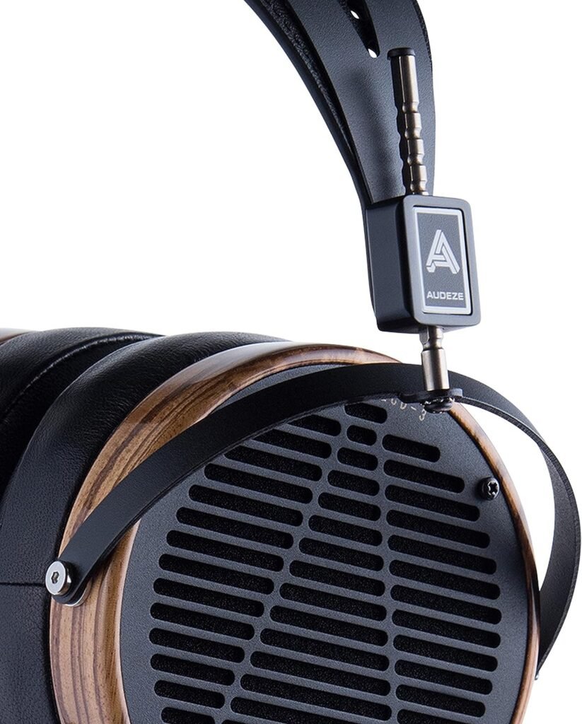 Audeze LCD-3 Over Ear Open Back Headphone Zebrano Wood Rings with New Suspension Headband